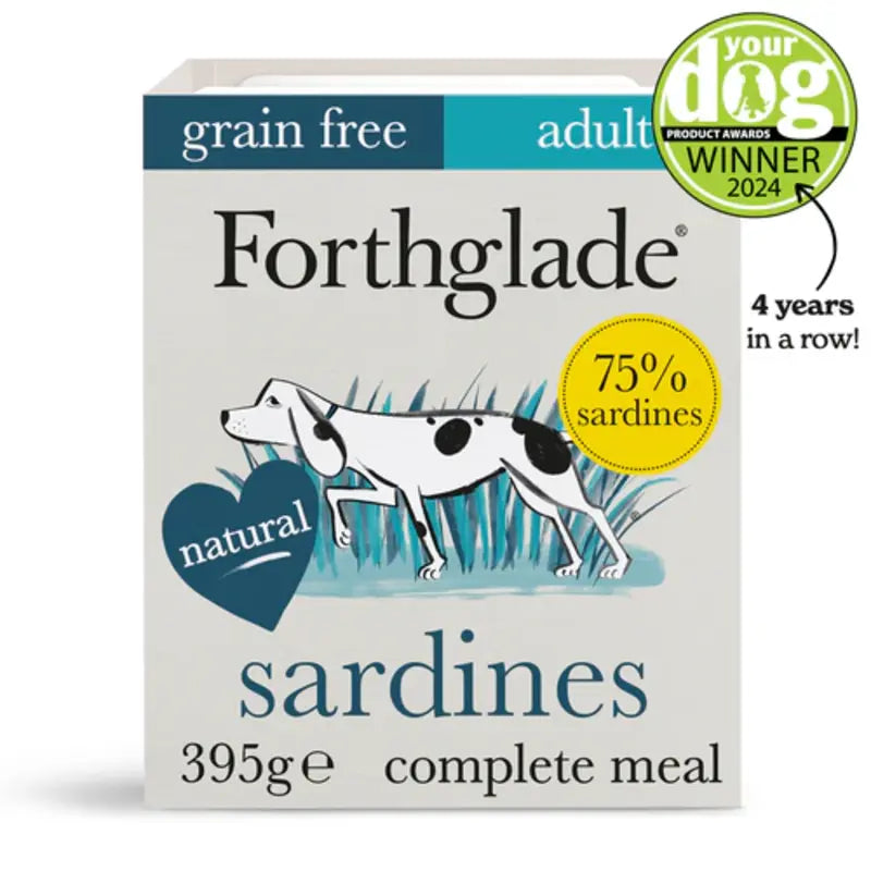 Forthglade Grain Free Sardines With Sweet Potato & Vegetables Natural Tray 395g