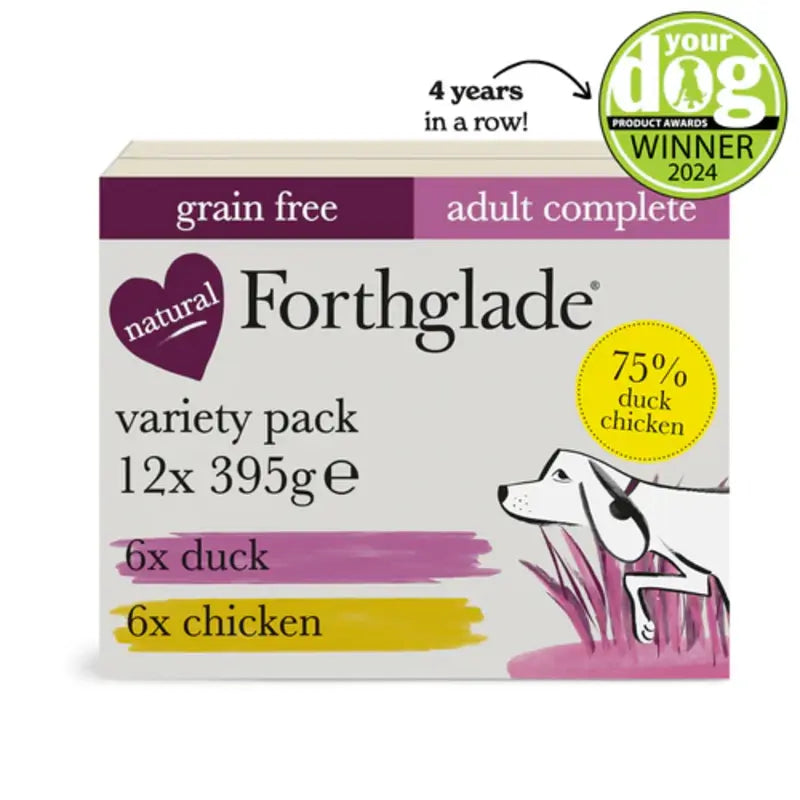 Forthglade Chicken & Duck Grain Free Variety Pack 395g