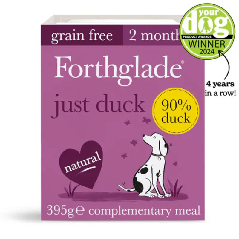 Forthglade Just Duck Grain Free Natural Tray 395g
