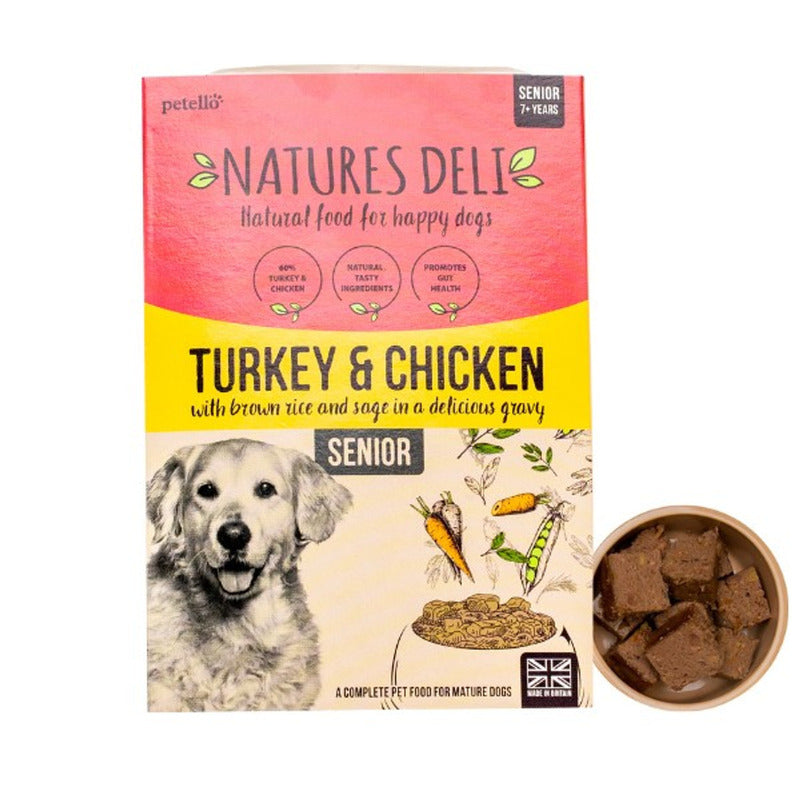 Natures Deli Senior Turkey & Chicken Pouch 400g