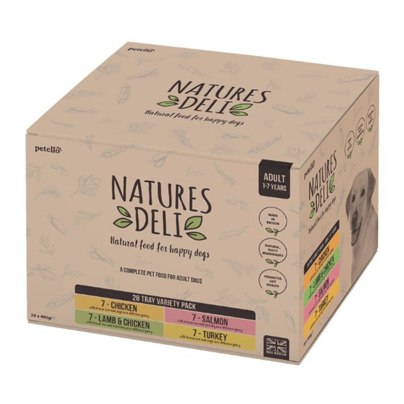 Natures Deli Adult Pouch Variety Box 28 x 400g