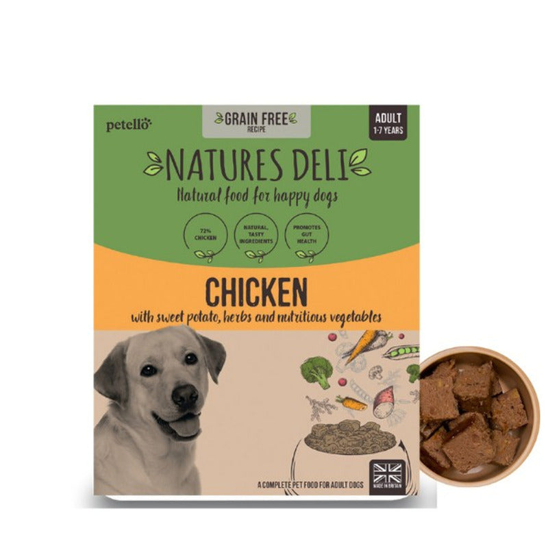 Natures Deli Grain Free Adult Chicken Pouch 395g