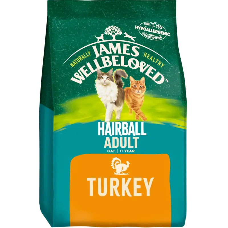 James Wellbeloved Adult Cat Hairball Turkey