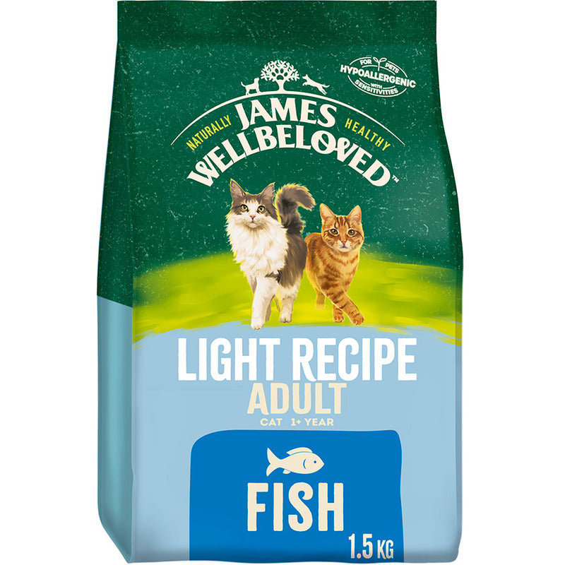 James Wellbeloved Adult Cat Light Fish 1.5kg