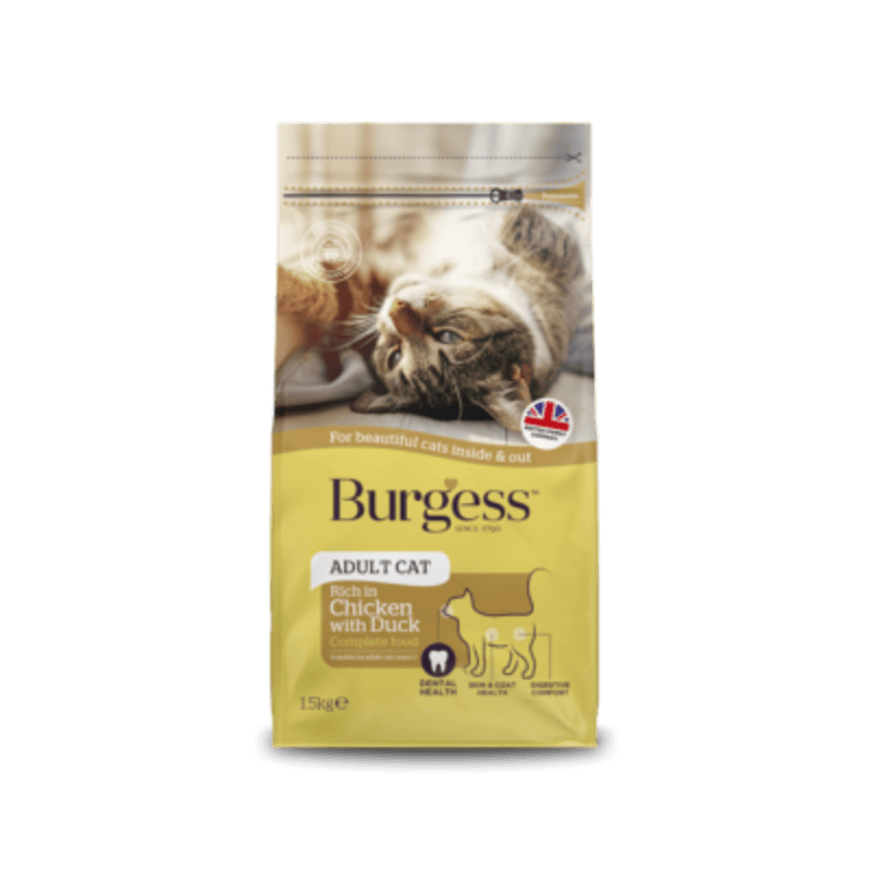 Burgess Adult Cat Dry Food with Chicken & Duck