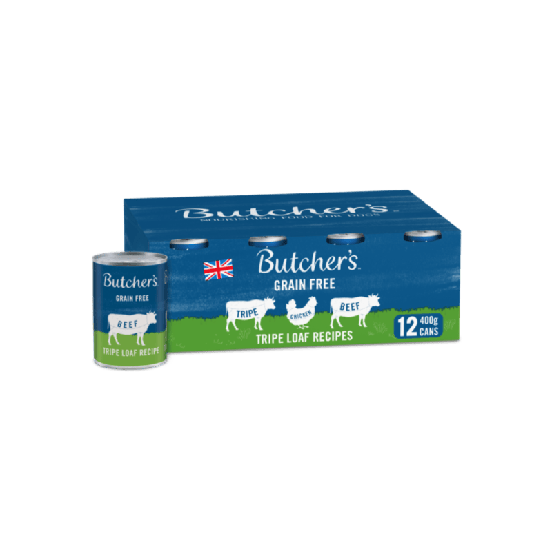 Butchers Grain Free Tripe Loaf Recipes 12 x 400g