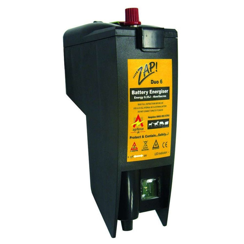 Agrifence Duo 6 – battery fence energiser (12v)