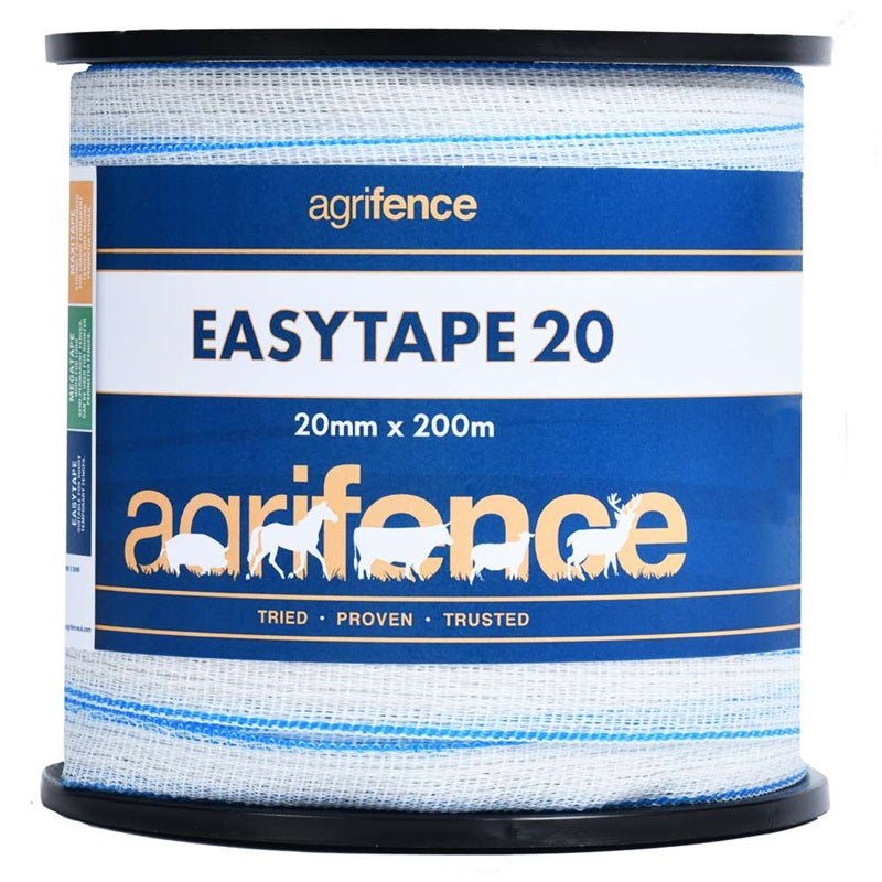 Agrifence EASYTAPE – 20mm White Polytape 200m