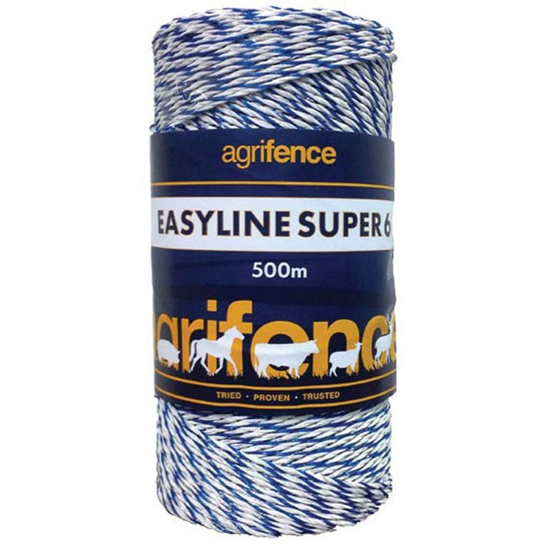 Agrifence EASYLINE SUPER 6 – 2.5mm White Polywire 250m