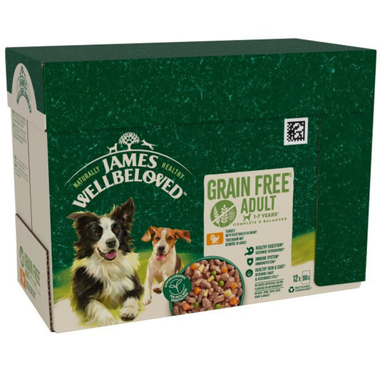 James Wellbeloved Grain Free Adult Turkey 12pk