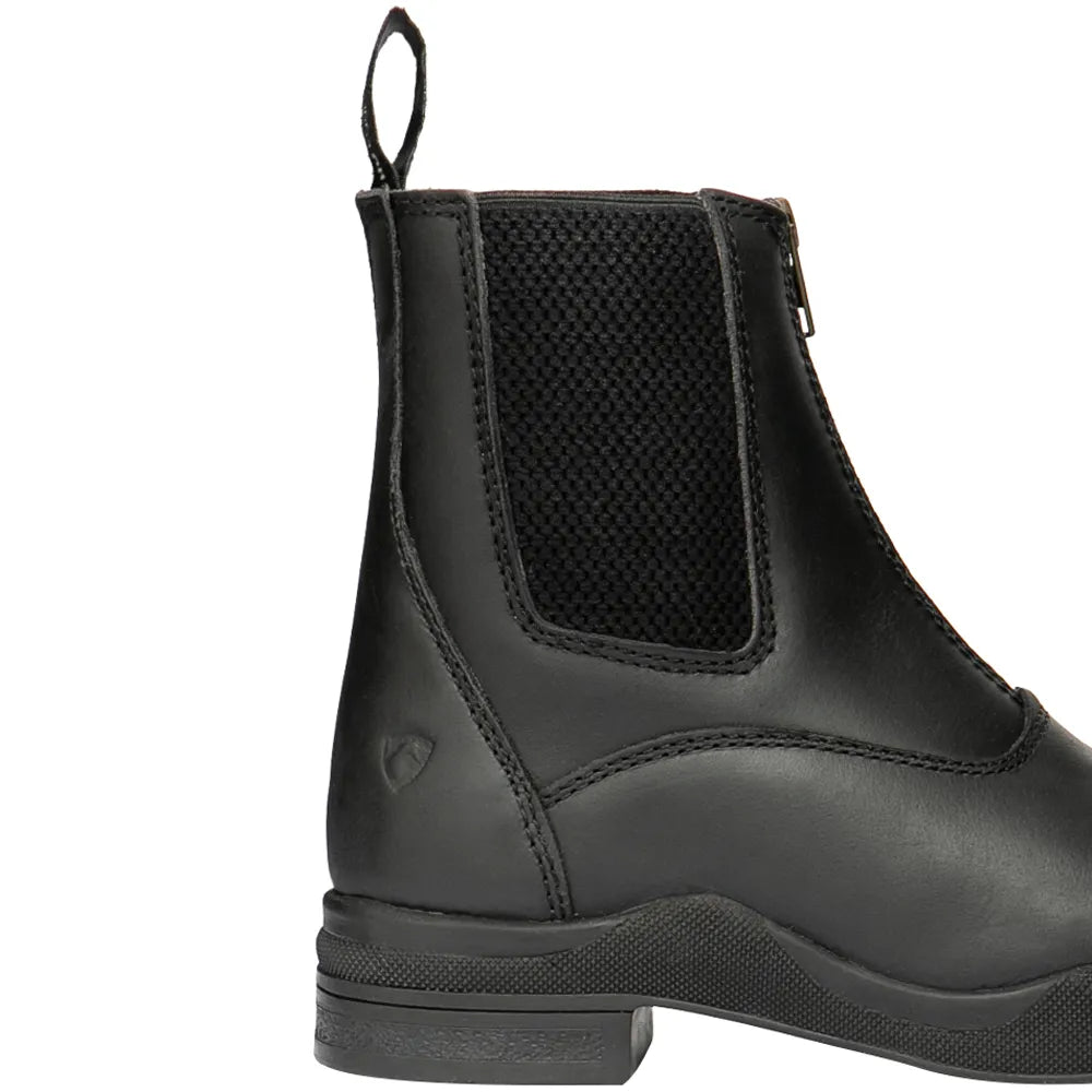 Hy Equestrian Fleece Lined Wax Leather Zip Jodhpur Boot