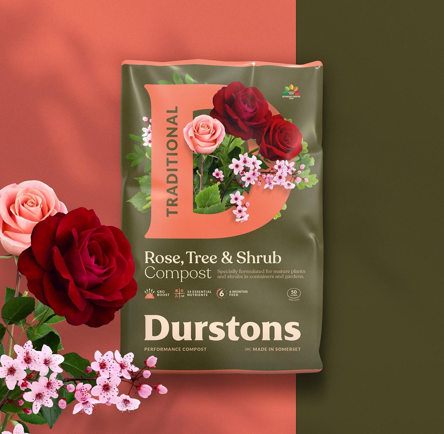 Durstons Rose, Tree & Shrub 50L