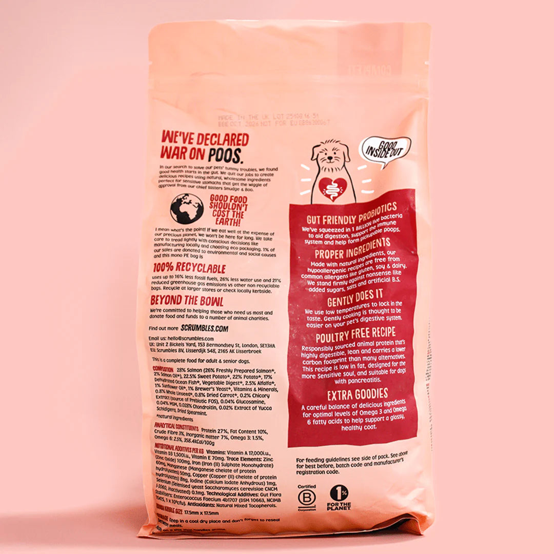 Scrumbles Salmon Dry Dog Food